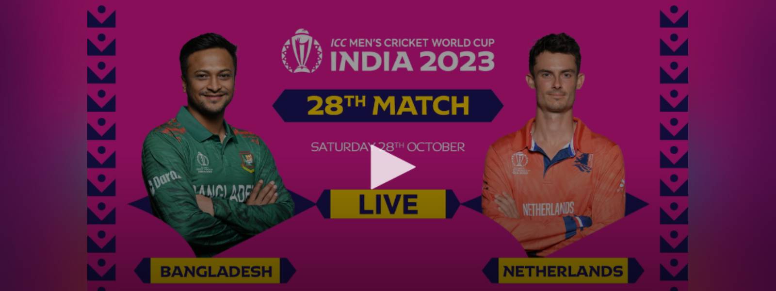 Live: Bangladesh vs Netherlands – ICC world Cup